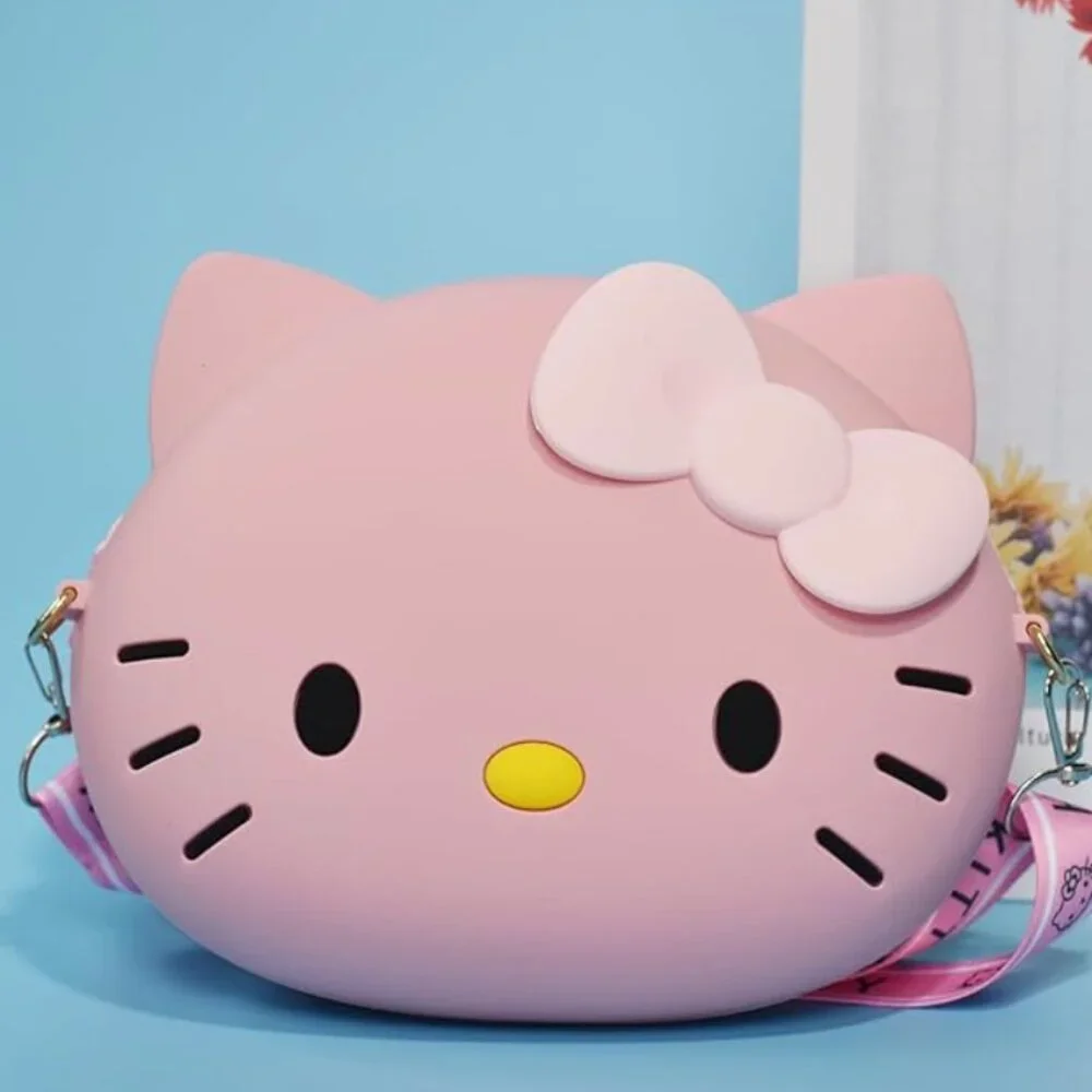Hello Kitty Mini Silicon Crossbody CUTE bag wallet